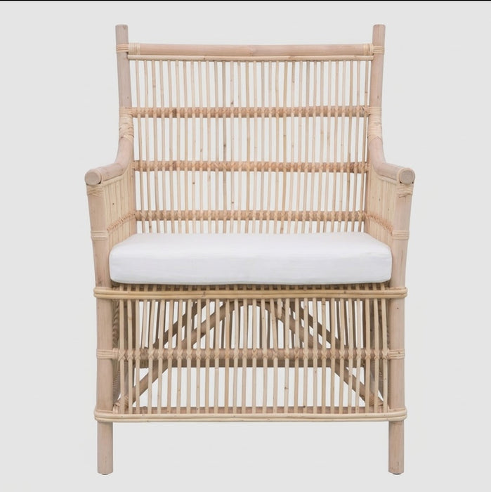 Haiti Wicker Armchair with Cushion - Outdoor Under-Cover