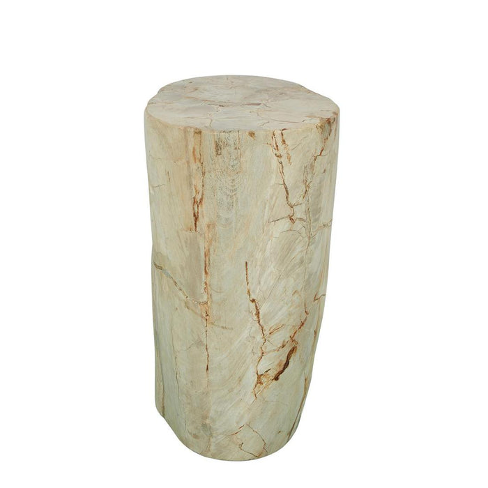 Binga Petrified Wood Stool 50cm