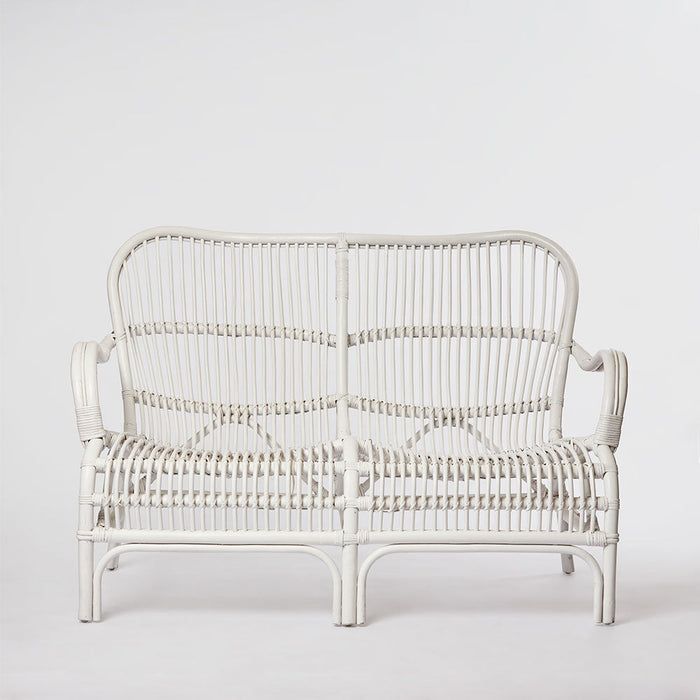 Seville Rattan Two Seater White