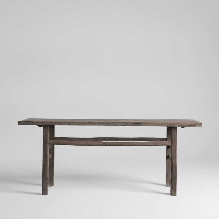 120 Years Old Elm Wood Console No. 8