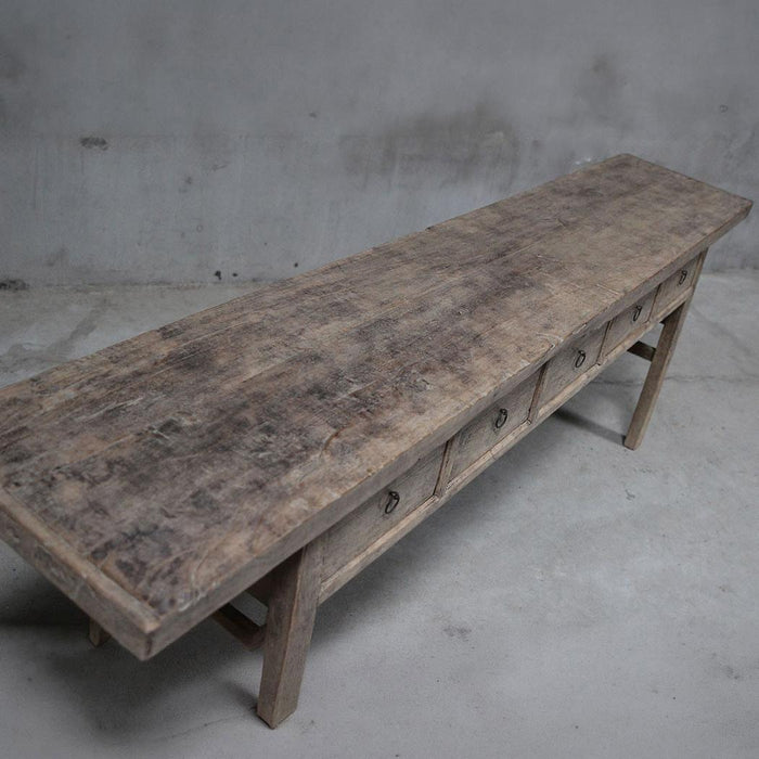 Shanxi 244cm Console Table with Drawers 130 Years Old