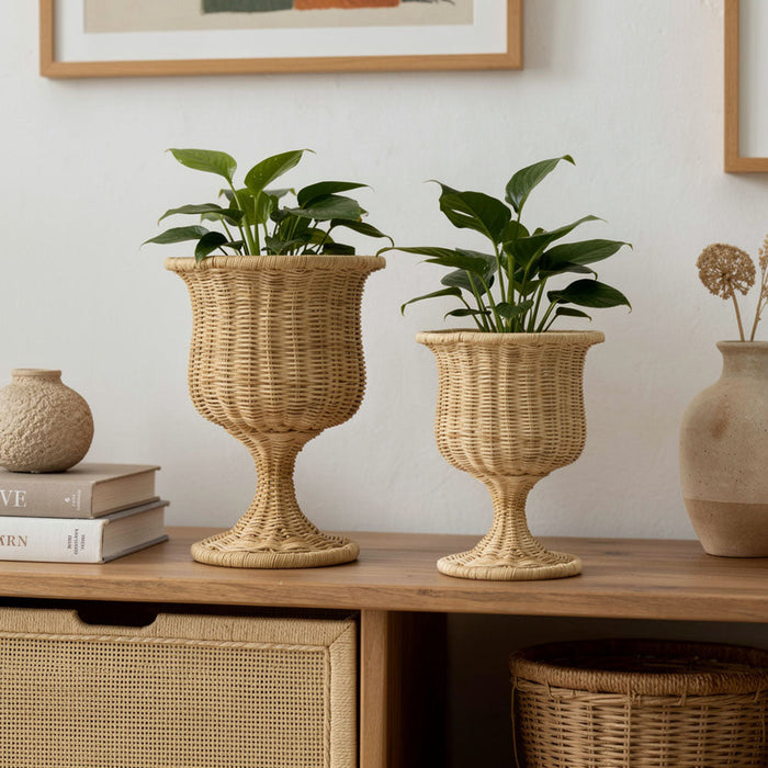 Belvedere Rattan Urn Small