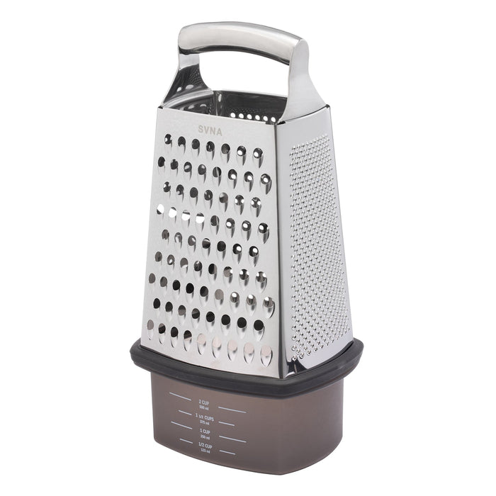 NSIMG-SHA256:430355f6182c9444eb4a5df2ac5d4a11d67d5b3a28efc5c3e96db3f31bbd2380 · Isalbi SVNA Premium Stainless Steel Box Grater with Storage Box