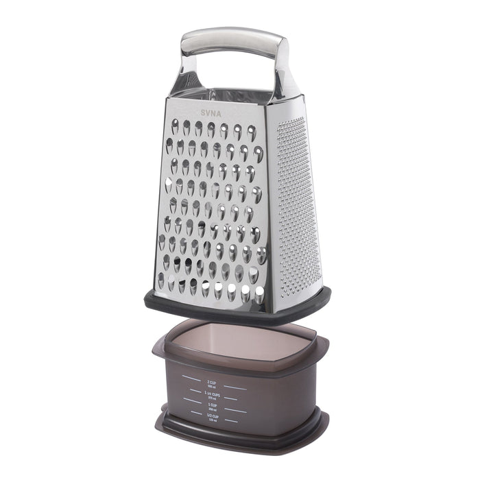 NSIMG-SHA256:0b74088b721dbae77df471d92604f34f52dbcaaa78afcb0c4e6c8bc31105ab30 · Isalbi SVNA Premium Stainless Steel Box Grater with Storage Box