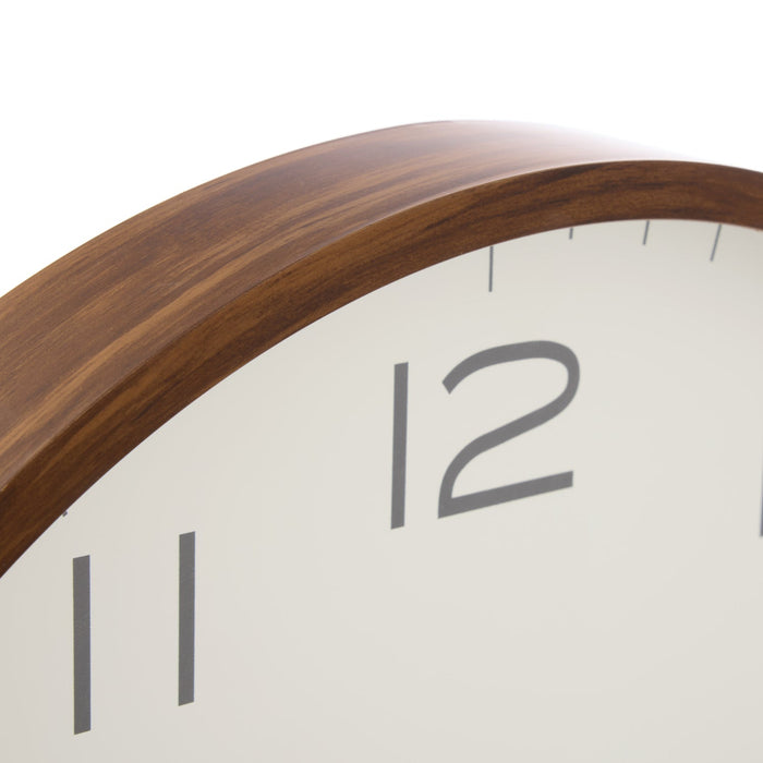 NSIMG-SHA256:4e1ebc11c444e89929327256134facee564ed6170bf88cdcd7354767cc919dd5 · Isalbi Amalfi Cody Wall Clock White & Walnut
