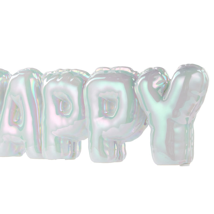 NSIMG-SHA256:d939b3eb4fbb5b01257698083105c1b583fb31772571e0a6547e422ad0636406 · Isalbi Emporium Happy Balloon Sculpture Pearlescent
