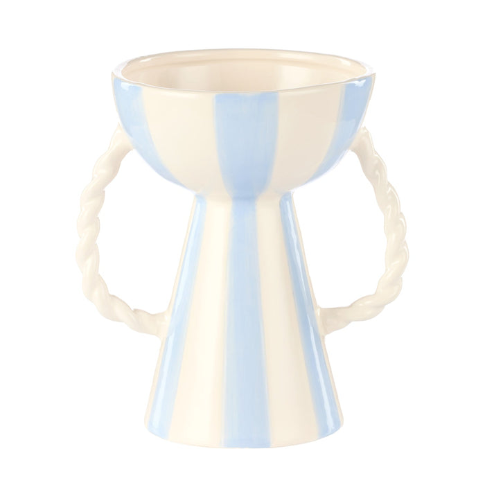 NSIMG-SHA256:e630e4edb362981a0c7b8d3562c616d45b8aebeecedfc746c457478a444e8211 · Isalbi Emporium Lulu Collection Stripe Vase Blue
