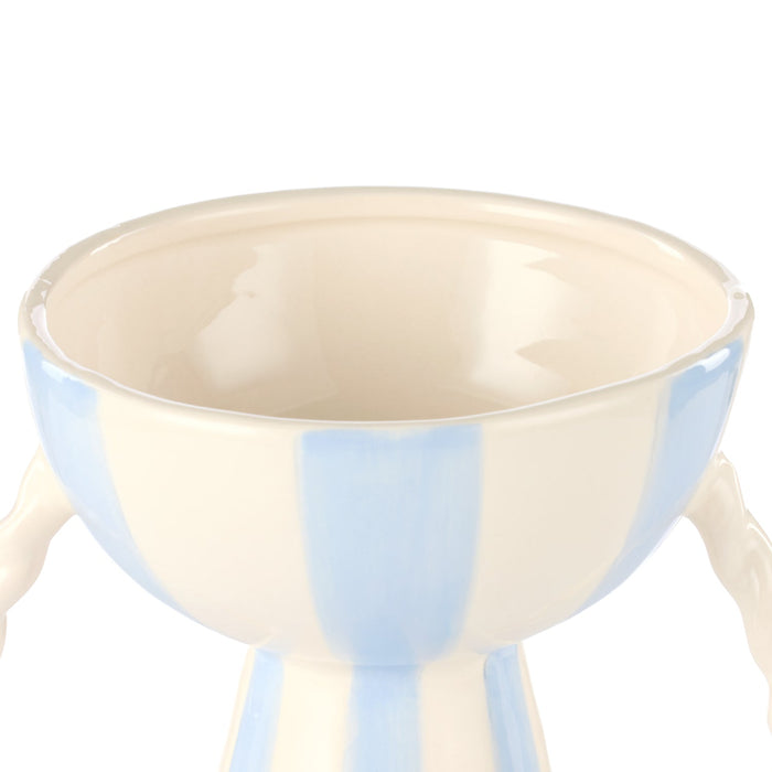 NSIMG-SHA256:dbfc72dcc9237fc4ce062ae6e662d443b56478a96c118f487889ffde054598ad · Isalbi Emporium Lulu Collection Stripe Vase Blue