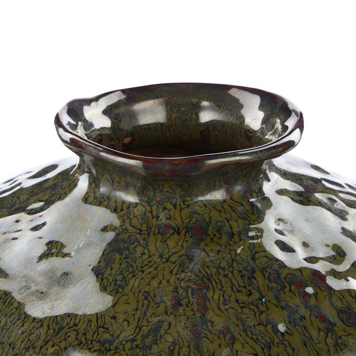 NSIMG-SHA256:68f9cdcc3696fc00ee7ffd23ce6124f0551b133ae17fd0767068453b5402fe1e · Isalbi Amalfi Silva Ceramic Vase Medium Green