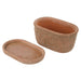NSIMG-SHA256:8ee679b7428ff32adb2f1ea9f3c9901a0f1859d0a1681bffd1dbee67cbdea14f · Isalbi Rogue Chinon Oval Pot With Saucer Terracotta