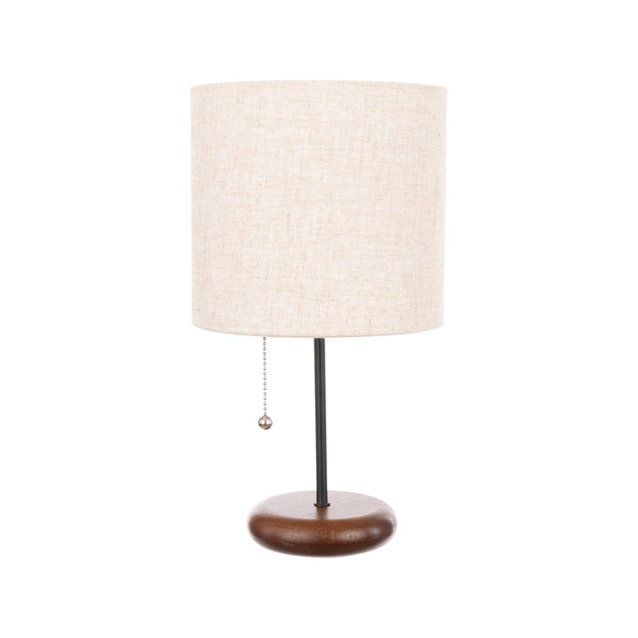 NSIMG-SHA256:818eefd93ceba58f231931d13df4ca8158994f0446a01bbcc9386f387a1d111e · Isalbi Academy Gian Table Lamp Taupe & Walnut