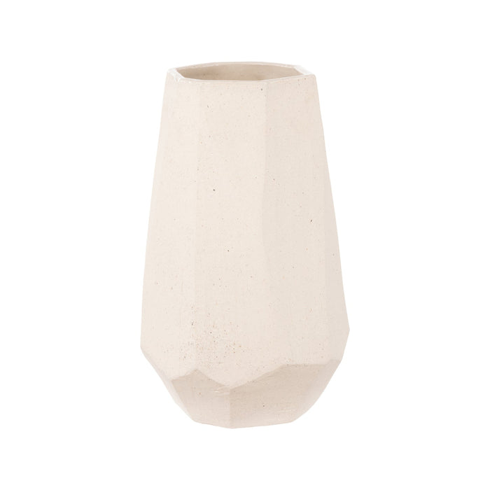 NSIMG-SHA256:ef9eae294a17dc615099e366b93327d2c6a6b9b0341bd110f6951c69983efaa3 · Isalbi Amalfi Ellison Faceted Vase Large Natural