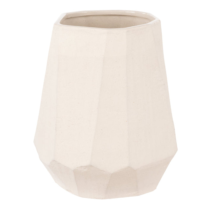 NSIMG-SHA256:ae2e13caa207172bb37b4e2440febc014352941ccc957bb26109491d57af9aa9 · Isalbi Amalfi Ellison Faceted Vase Medium Natural