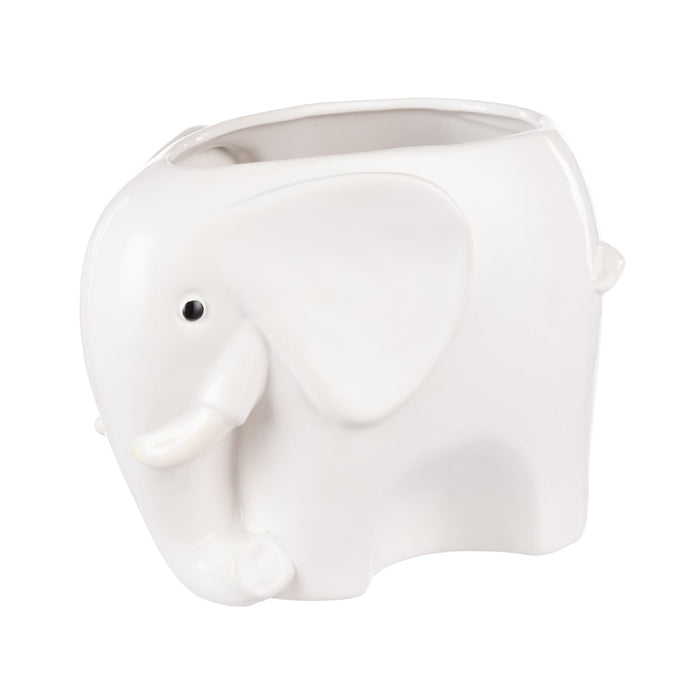 NSIMG-SHA256:4cb547c68b0cb8d693fa2c75ecccd071615927049ac22cd39514e23ea39aeb2e · Isalbi Emporium Brynlee Elephant Vase Wide White