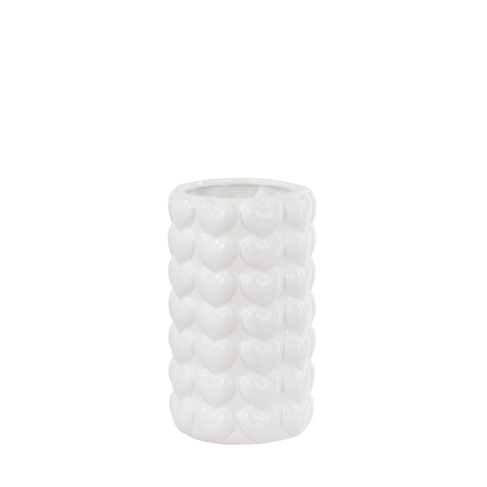 NSIMG-SHA256:e0001a3372503bae24f94106afb876e968202906050b274733b12d6e91cae48c · Isalbi Emporium Sweetheart Vase Medium White