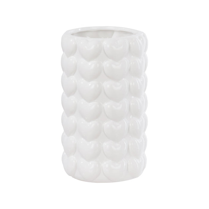 NSIMG-SHA256:c744cfee861d35fa00ef43b0a5a6cd9bca28200c2a0d277a259d04287061485b · Isalbi Emporium Sweetheart Vase Medium White