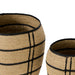 Isalbi Amalfi Trace Baskets 2pcs Set Natural & Black