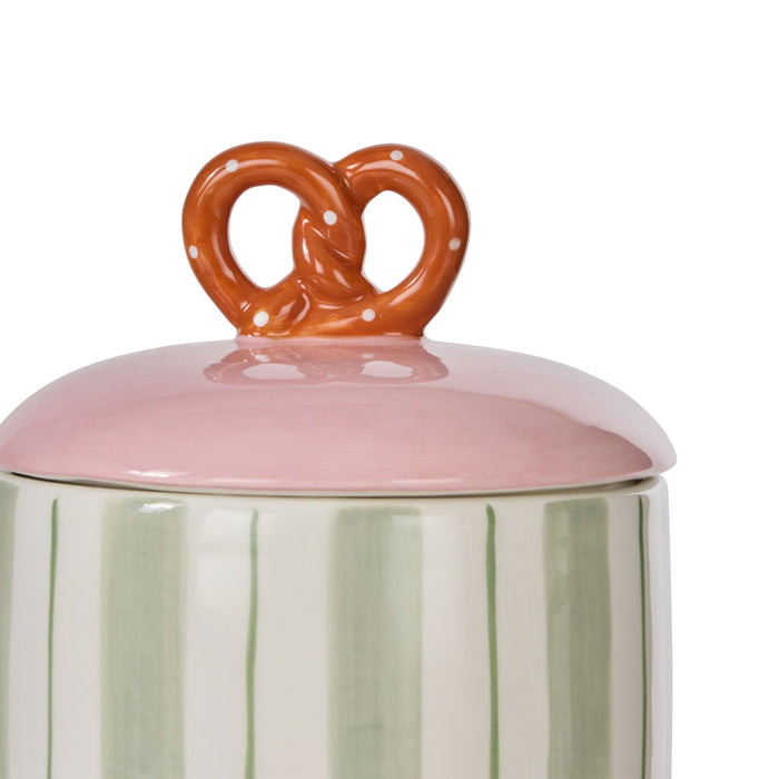 NSIMG-SHA256:121dc390e625b8128a1aa98bf7ce5aad08b5fa33efa1fd90619b084a33bec8ae · Isalbi Emporium Pierre Pretzel Stripe Cannister Multi Coloured