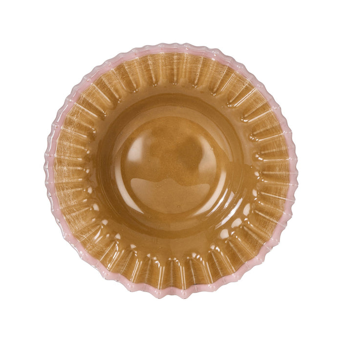 NSIMG-SHA256:4ec36812fb6dd17fd9d0b9957f7ad6bb977795f8b4448f2bbc26d83dac07150a · Isalbi Amalfi Sigrid Frill Dish Large Mustard & Pink