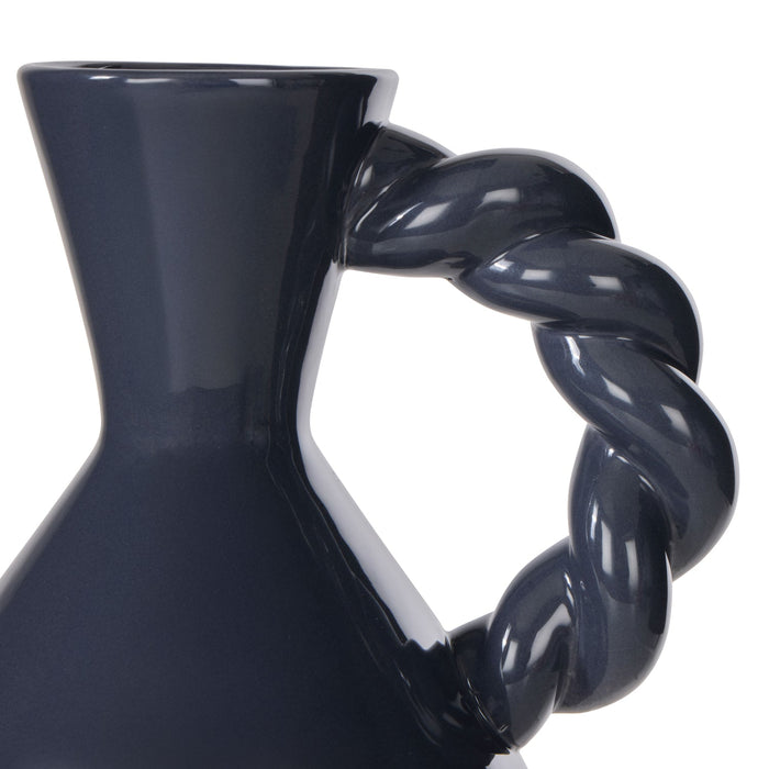 NSIMG-SHA256:7e9bbe6d8b36804b4601e5a3a68fe5722e013291bd3bd7c561b0974dcd336048 · Isalbi Emporium Arlo Twist Vase Medium Navy Blue