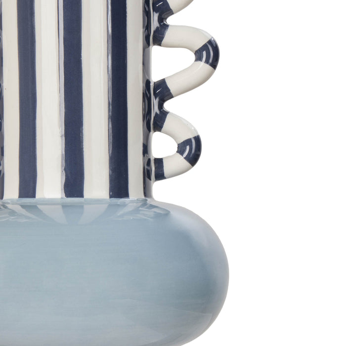 NSIMG-SHA256:1359bcfc62bae6035745cc3e1f57ba914ccdb5c047c9265e55ef54292a9471f7 · Isalbi Emporium Harper Stripe Vase Small Blue & Moonbeam