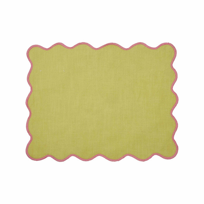 NSIMG-SHA256:c0a8cfb0ec291a9f556f0c1b6bf6180198248b07c3b09cc8291965ba16ddc535 · Isalbi Emporium Neo Scalloped Placemat Lime & Pink