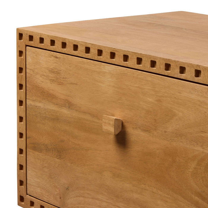 NSIMG-SHA256:f05b53b69ac165754d4ba773d245db06edade63a0d2aab9d21bb558f463d94b0 · Isalbi Amalfi Vero Bedroom Side Table Honey Oak