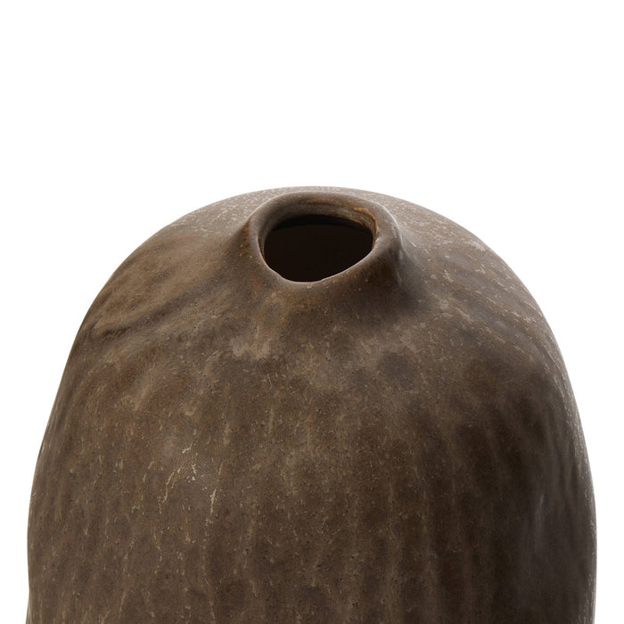 NSIMG-SHA256:71e61dd96c36dec36f7b5a546322c5cdc8519976d6fb7de7b9a4a74098f8407c · Isalbi Amalfi Linden Pebble Vase Reactive Deep Brown