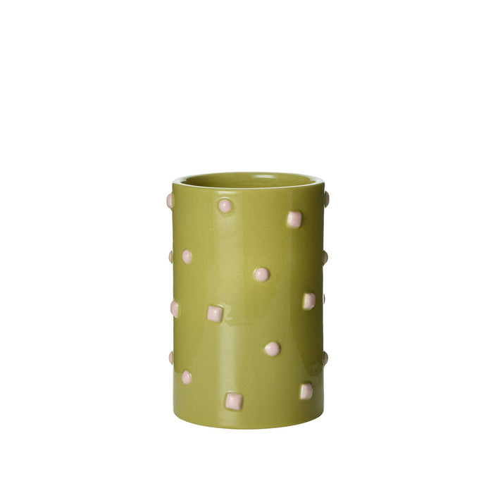 NSIMG-SHA256:de5f22f55bc3812f58ef82db3a739edcbe811a5fdd882a3885a51d6586658757 · Isalbi Emporium Bejeweled Vase Green & Pink