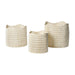 Isalbi Amalfi Bronte Basket 3pcs Set White