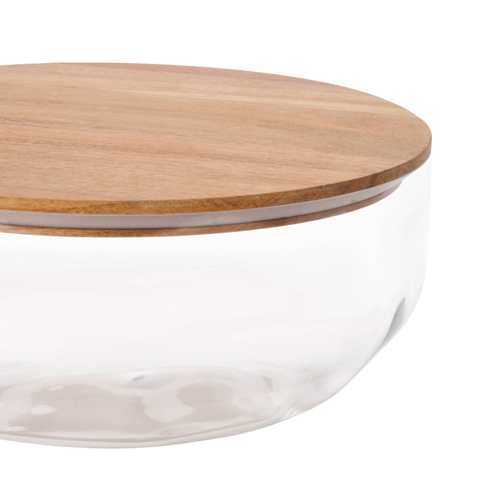 NSIMG-SHA256:cbe3170634cd82dc1d84bb98c5253ed2e5ec6187e5d11ee8210443ca23877fb5 · Isalbi Davis & Waddell Theo Bowl with Lid Clear & Acacia