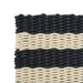 NSIMG-SHA256:eca5ded6ec40d3c56e0194bf21d176d0ae1c82cc08d54ae477b5a79b7c41b3be · Isalbi Amalfi Rope Door Mat - Stripe Black & Cream