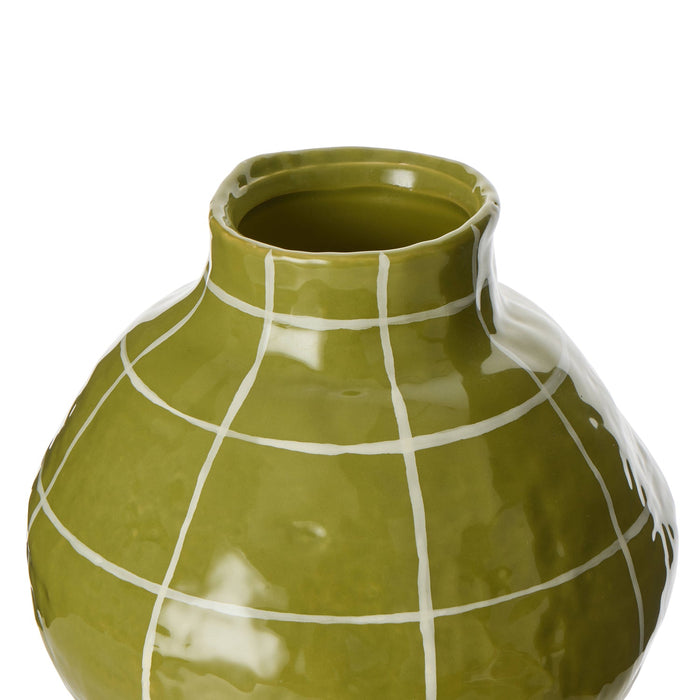 NSIMG-SHA256:a3f9d562e3cdcc8d79348ebb6fc6cef07fb964e35b1eb16114d58150e170a81a · Isalbi Amalfi Eden Check Vase Green Check
