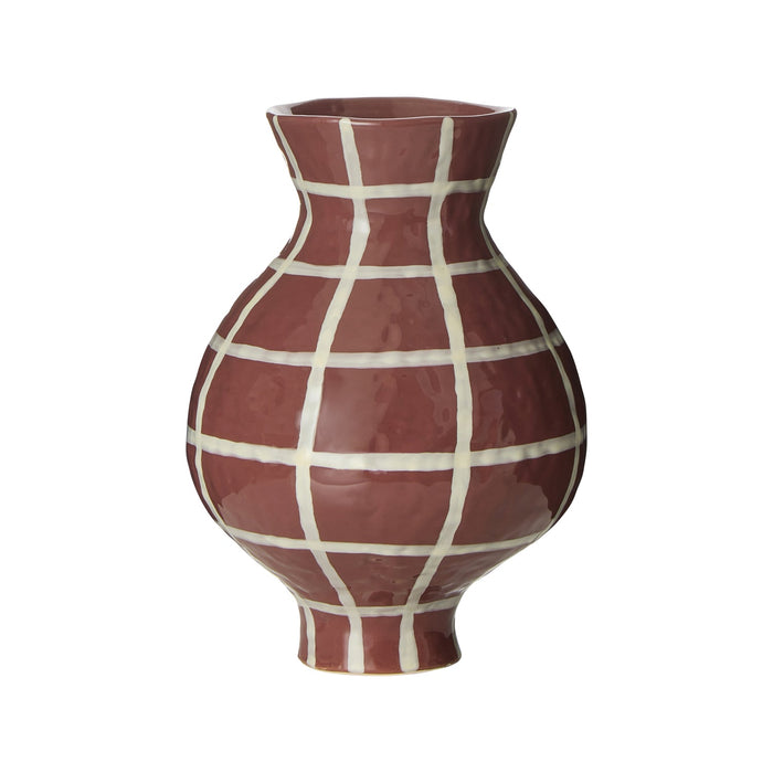 NSIMG-SHA256:615fd242e20dfe403e0bf29f0d72ed7bdb85ab43c2d6e8cecbd320d6be71a8d7 · Isalbi Amalfi Eden Check Vase Burgundy Check