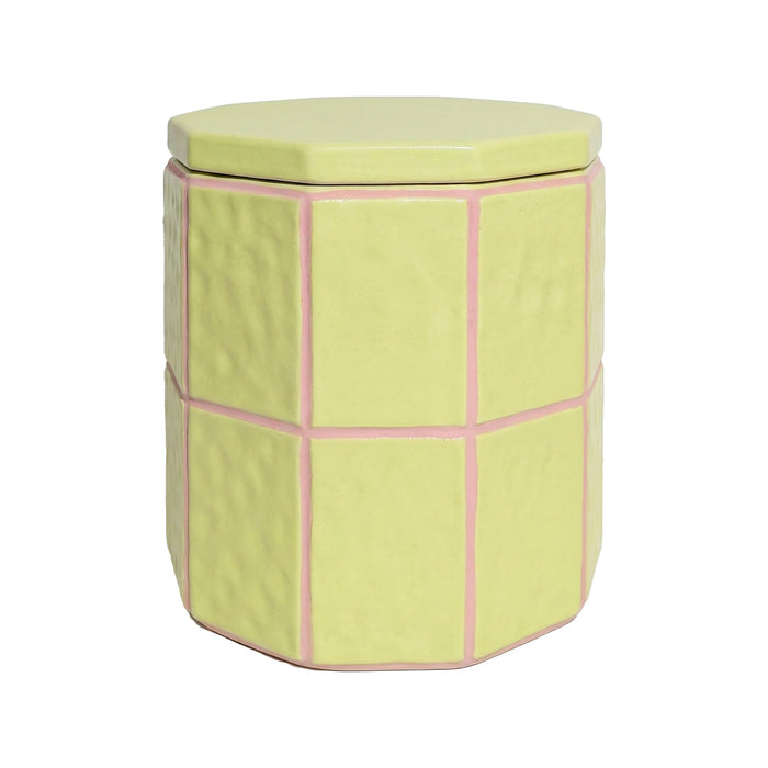 NSIMG-SHA256:ddfa47f30857dbfae1131d9d0e48b50e8e0c0974939bb4783253af7d17ec4f41 · Isalbi Emporium Sadie Tile Collection Cannister Green & Pink