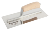 Goldblatt 11In. X 4-1/2In. Stainless Steel Curved Blade Drywall Trowel, Wood Handle