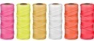 Goldblatt 250-Ft Braided Nylon Mason Line, #18, 6-In Core -(Yellow, Fluorescent Orange, Fluorescent Pink)