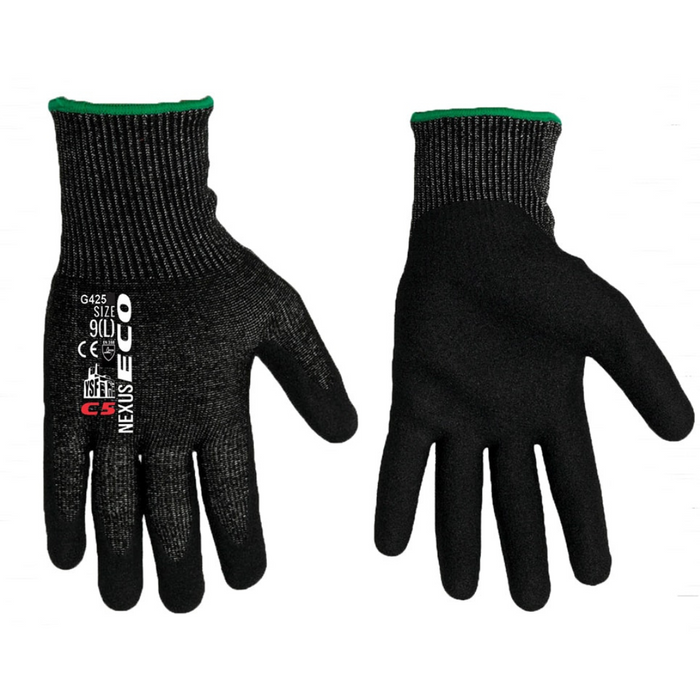 Nexus ECO Gloves G425 - Level 5 Cut Resistance with Nitrile Foam Finish