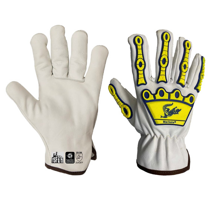 Martula Rigger Cut 5/F TPR G900C5T Gloves - Premium Goat Grain Leather with TPR Protection