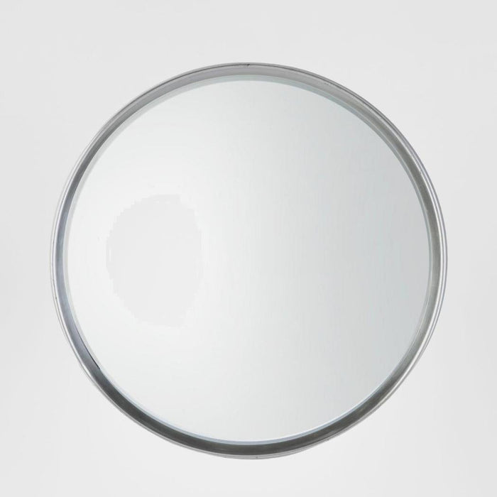 Harvey Round Mirror Silver