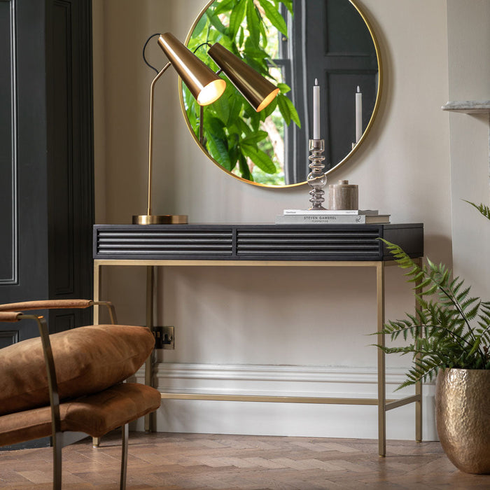 Ripple 2 Drawer Console Table 1100x400x780mm