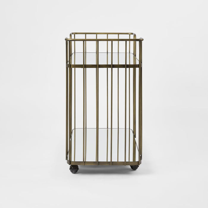 Verna Bronze Bar Cart
