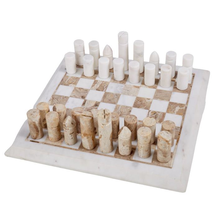 NSIMG-SHA256:3af968f7aa3bdad2742f7c69fa778721fd1c6298a3d32a77df04fa2b74fb1b31 · Isalbi Grand Designs Marble Inlay Chess Set White & Brown