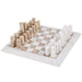 NSIMG-SHA256:31d78f9cfda7a0e7f95bba1a265b2faa4fd2e15734083a4819366953187de4b2 · Isalbi Grand Designs Marble Inlay Chess Set White & Brown