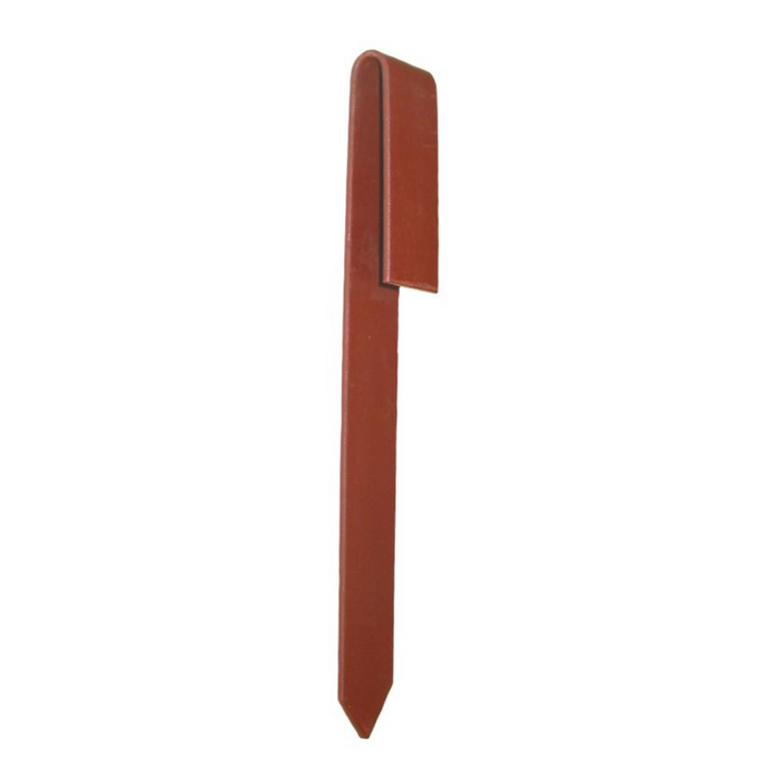 Rally Flat Metal Garden Edging Pegs in Terracotta - Secure & Aesthetic