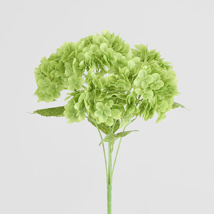 Hydrangea Real Touch 5 Head Bunch Green