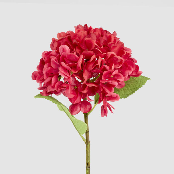 Hydrangea Flower Stem 48cm Fuchsia 6 pcs