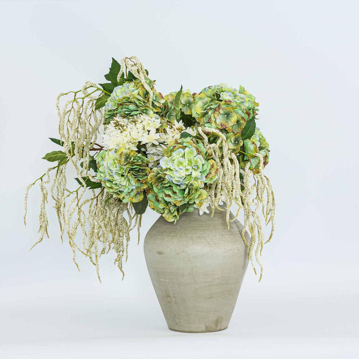 Hydrangea Real Touch Stem 64cm Green