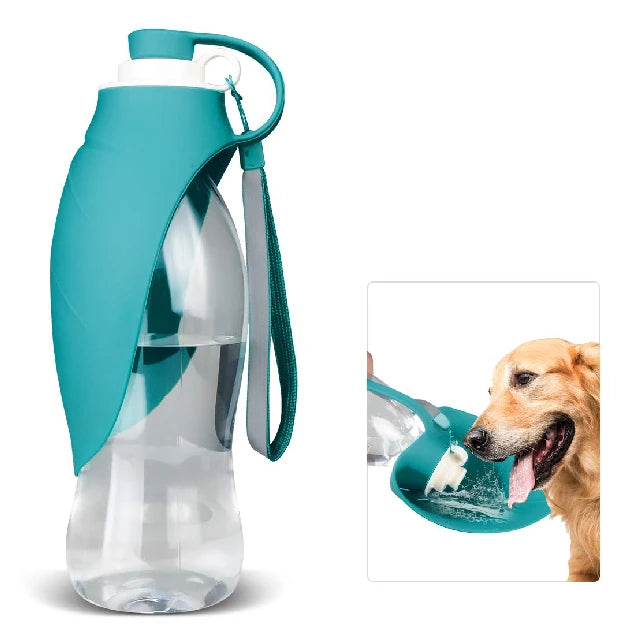 SuperDesign Foldable Leaf Dog Water Bottle – Portable Pet Hydration Solution for Travel and Outdoor Adventures