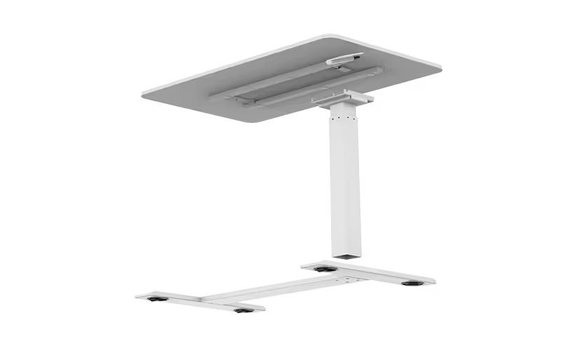 FlexiSpot H7 Overbed Table with Pneumatic Lift | Height Adjustable Rolling Desk for Bed, Couch or Recliner 🪑📚